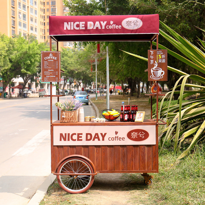 Ice Cream Bike Push Cart Triciclo portátil para venda de delícias congeladas