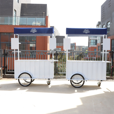 Fornecimento de fábrica Quiosque móvel e carrinho de carregamento Restaurante Fast Food Bicicleta Restaurante Carrinho de frutas
