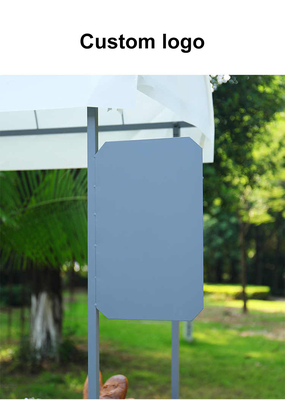 Preço barato Food Concession Stand Street carrinho móvel de venda manual com toldo de armazenamento