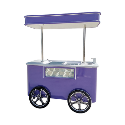 Aplicação popular de rua de verão Carrinho de gelados Carrinho de sorvete italiano com CE
