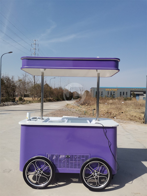 Aplicação popular de rua de verão Carrinho de gelados Carrinho de sorvete italiano com CE