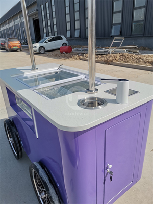 Máquina de gelados para gelados carrinho de gelados com rodas carrinho de gelados exterior com homologação CE