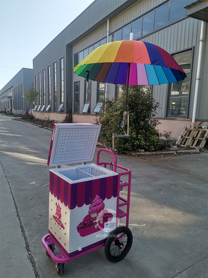 Carrinho de Venda de Sorvete Concessão de lanches Carrinho de Venda móvel