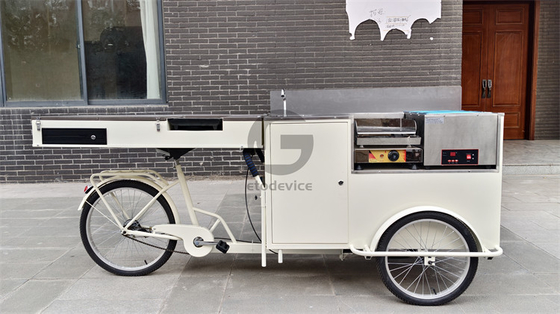 200w Carrinho de Gelados Push Carrinho de lanches de comida personalizado Fácil de operar