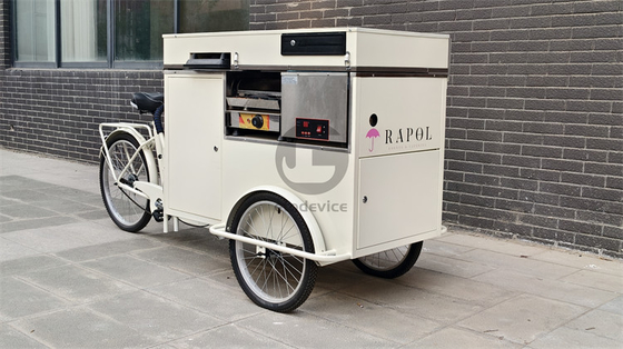 200w Carrinho de Gelados Push Carrinho de lanches de comida personalizado Fácil de operar