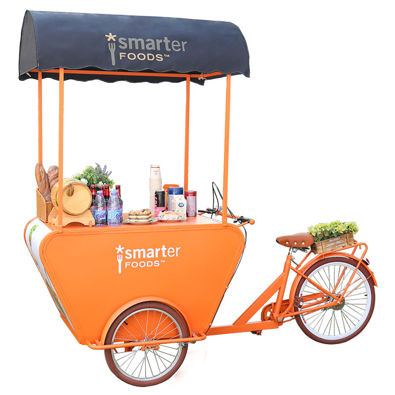 Bar móvel/Carrinho de cerveja/Triciclo/Rickshaw Bike Food Bike para pequenas empresas de café