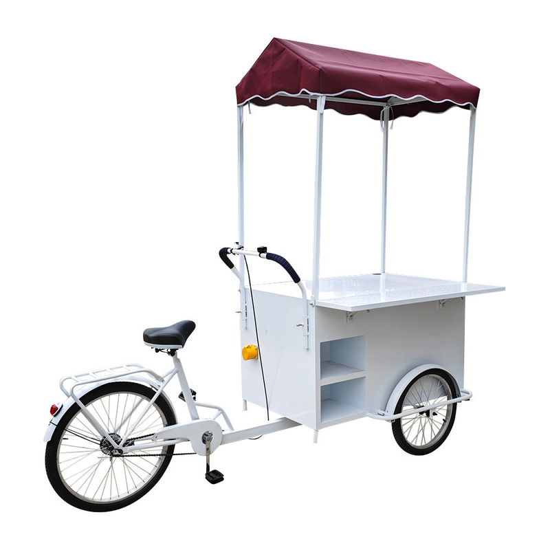 Design de sorvete e panquecas Bicicleta de comida Bicicleta de carga Ideal para produção de alimentos congelados