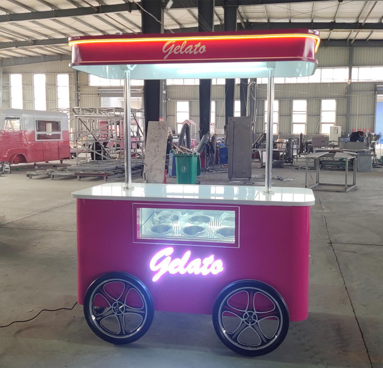 Carrinho de sorvetes comercial Carrinho de sorvetes comercial Carrinho de sorvetes para empresas alimentares