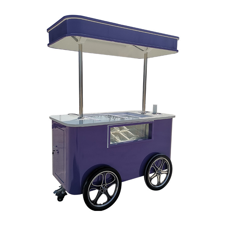 Máquina de gelados para gelados carrinho de gelados com rodas carrinho de gelados exterior com homologação CE